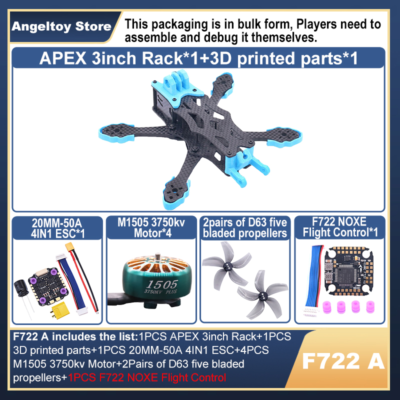 Drone Kit Racing - B-CUBE APEX 3inch FPV Drone Frame